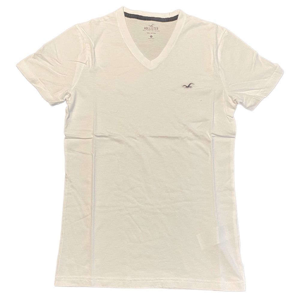NWOT - Hollister Men’s Must-Have V-Neck T-Shirt (White)